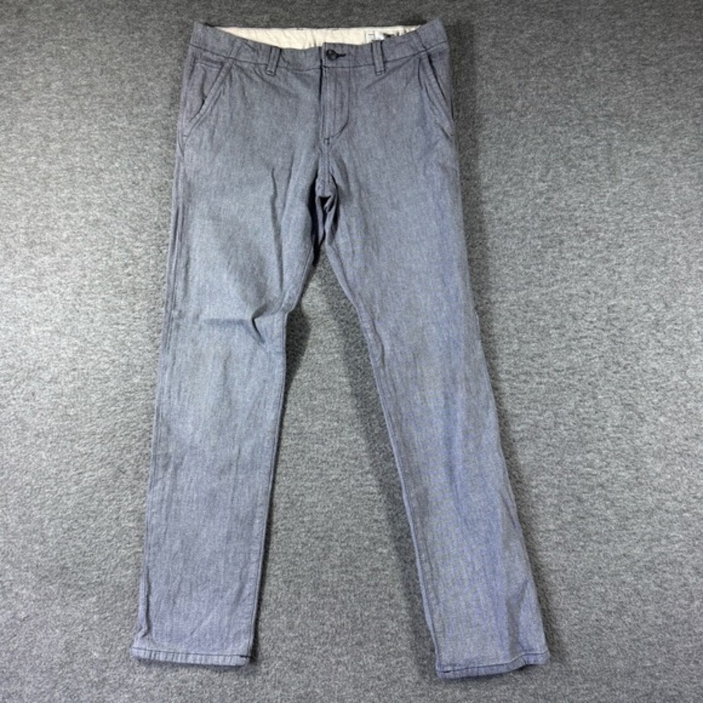Tom‎ Tailor Denim Chino Pants Mens W32 L32 Blue Flat Front Classic